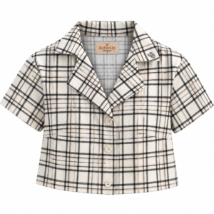 Biscotti Check Crop Shirt