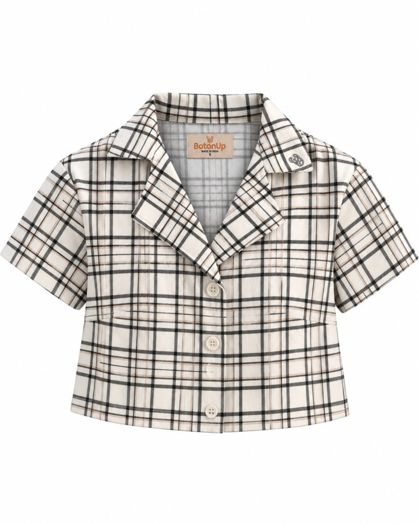 Biscotti Check Crop Shirt